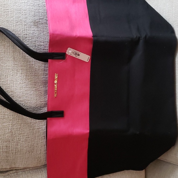 Victoria Secret Pink/Black Tote New with Tags 🥳 - Picture 7 of 16